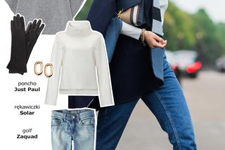 ubrania na jesień ponczo