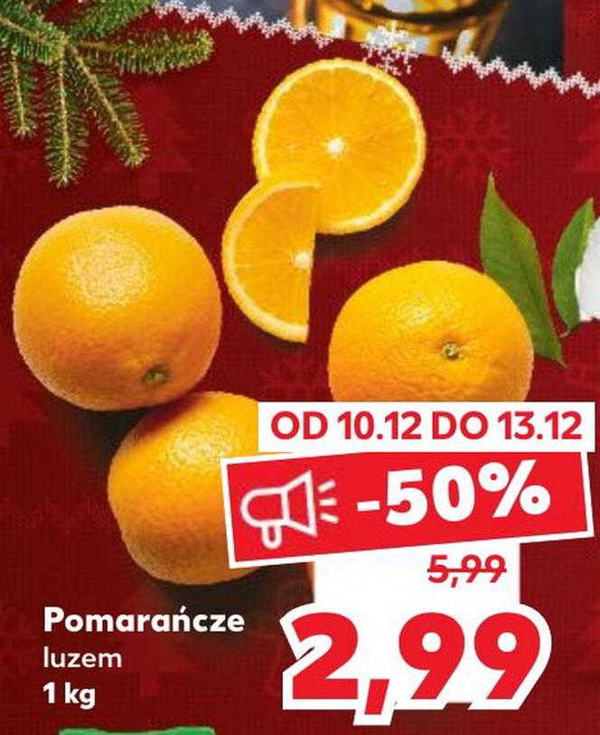 Pomarańcze,  luzem 2,99 zł/1 kg