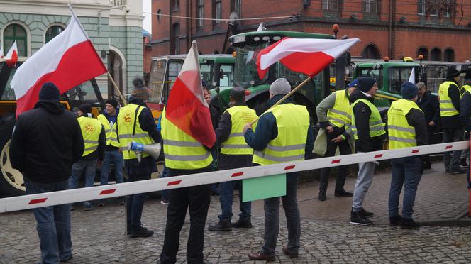 Strajk rolników w Bydgoszczy [ZDJĘIA]