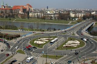 Poważne zmiany na rondzie Grunwaldzkim w Krakowie! Mają zyskać piesi i rowarzyści