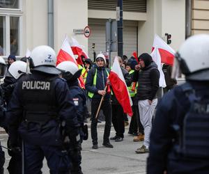 Protest rolników pod Sejmem - starcia z policją