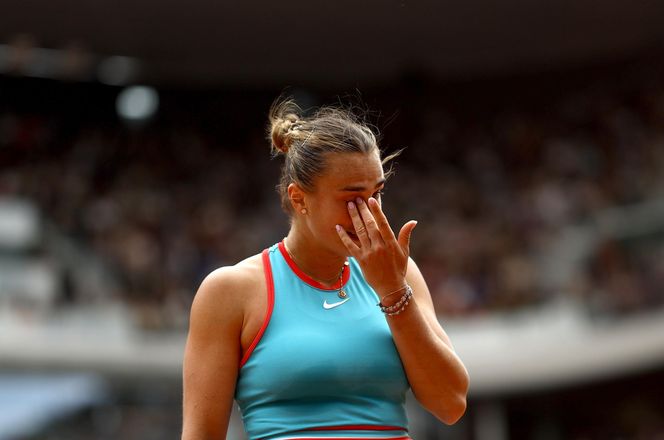 Aryna Sabalenka we łzach po porażce w finale Roland Garros