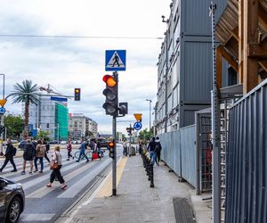 Gmach Banku Gospodarstwa Krajowego w Warszawie w trakcie remontu