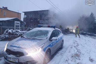 Pożar domu w Zbrosławicach