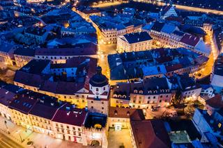 Stare Miasto w Lublinie nocą 