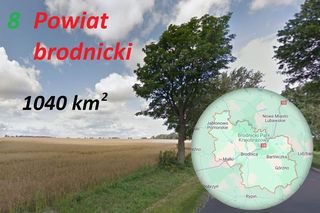 Te powiaty mają dużo większą powierzchnię niż stolica Polski 