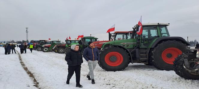 Rolnicy w Wejherowie. Protest na drodze krajowej nr 6