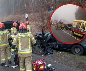 Groźny wypadek pod Drawskiem Pomorskim. Cztery osoby poszkodowane, dwie w szpitalu