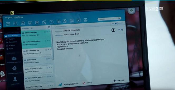 M jak miłość, odc. 1429. Andrzej Budzyński (Krystian Wieczorek)