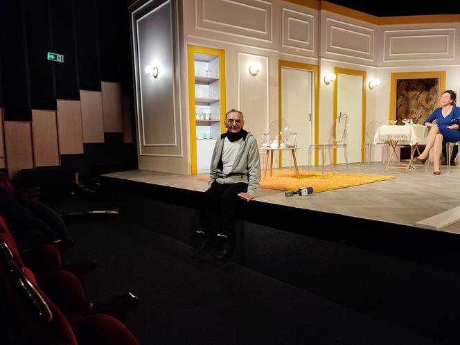 Spektakl "Prezent urodzinowy" w Teatrze Żeromskiego w Kielcach - próba