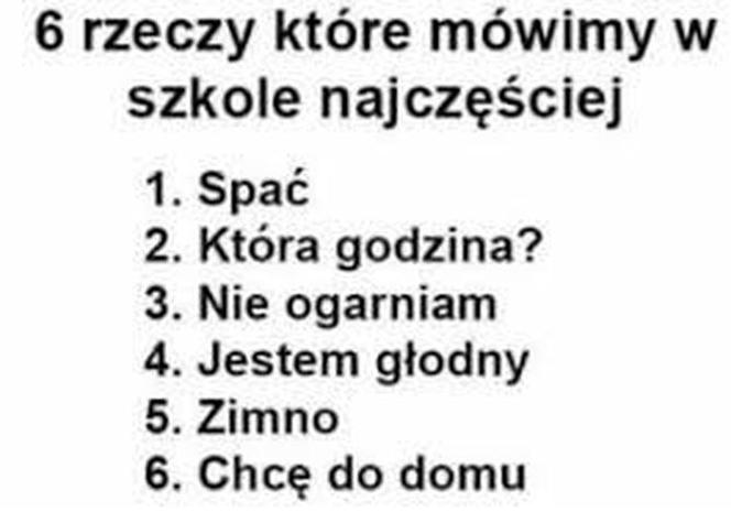 Memy o szkole