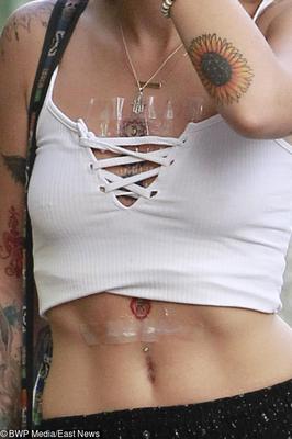 Tatuaże między piersiami