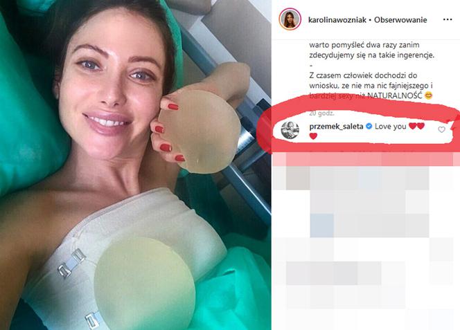 Ukochana Salety wyjęła sobie implanty piersi