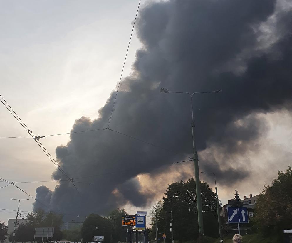 Pożar składowiska odpadów niebezpiecznych w Sosnowcu w 2020 roku