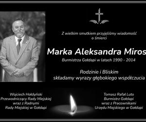 Marek Miros nie żyje. Przez 24 lata był burmistrzem Gołdapi