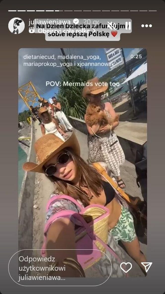 Julia Wieniawa i żona Marcina Prokopa szaleją na Bali. Spodziewaliście się takiej przyjaźni?