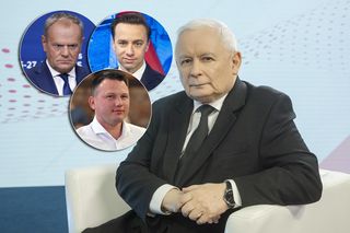 Jarosław Kaczyński mówi o współpracy Tuska i Konfederacji. I Mentzen to mówi, i Bosak to mówi