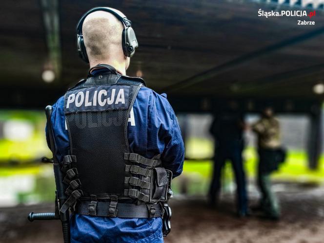 Tak strzelają policjanci z Zabrza. Zobaczcie ich popisy na strzelnicy [ZDJĘCIA, WIDEO]