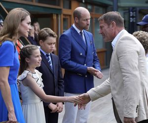 Księżna Kate, księżniczka Charlotte, książę George i książę William