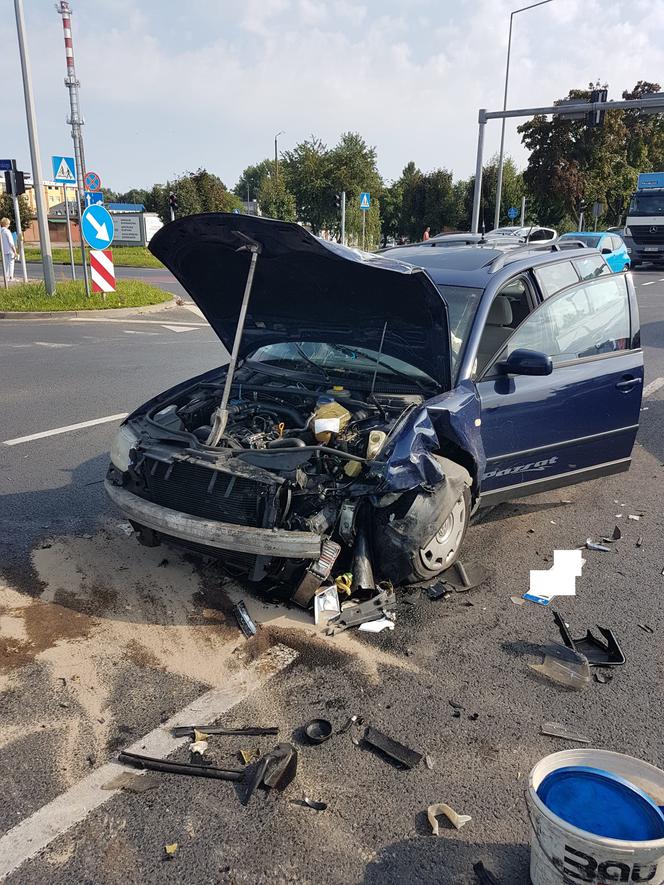 Zahamowała ze strachu i... zrobiło się domino
