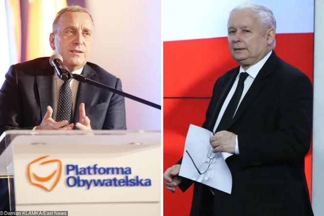Jarosław Kaczyński i Grzegorz Schetyna