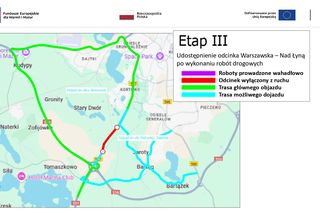 Zamknięcie wylotu z Olsztyna na Warszawę. Dobra wiadomość dla kierowców. Utrudnienia krócej niż planowano