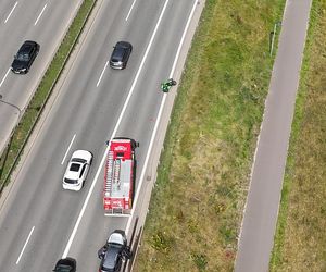  Śmiertelny wypadek motocyklisty na Wisłostradzie