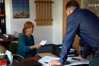 M jak miłość odc. 1189. Agnieszka (Magdalena Walach), Tomek (Andrzej Młynarczyk)