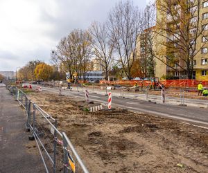 Budowa tramwaju na Stegny w Warszawie