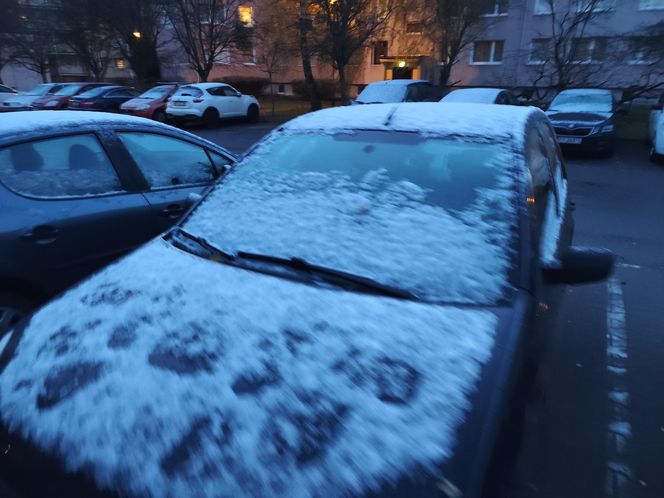 Pierwszy śnieg spadł w Poznaniu i okolicach