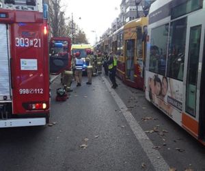 Zderzenie tramwajów na Piotrkowskiej