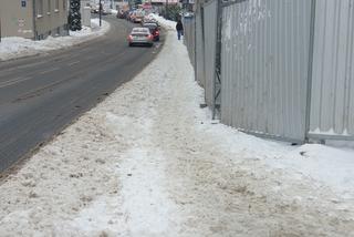 Na lubelskich chodnikach zalega śnieg