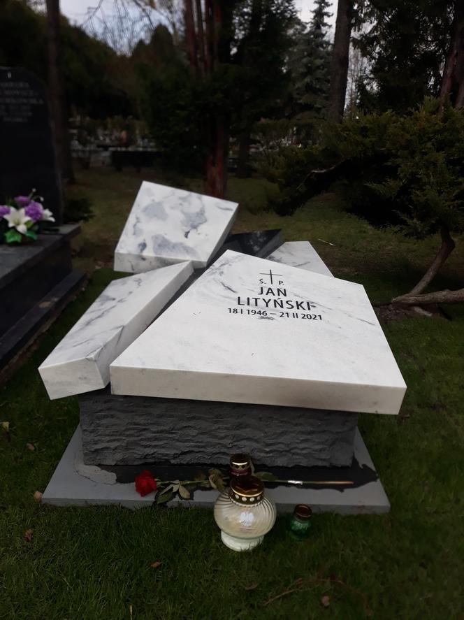 Tak wygląda nowy grób Lityńskiego