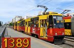 Cyfry na numerach taborowych Warszawskich Tramwajów