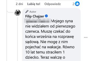 Filip Chajzer o kontaktach z synem