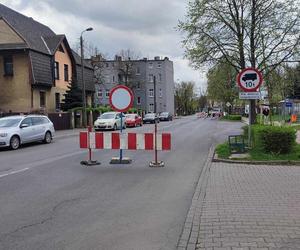 Utrudnienia na ulicy Śniadeckich w Lesznie 