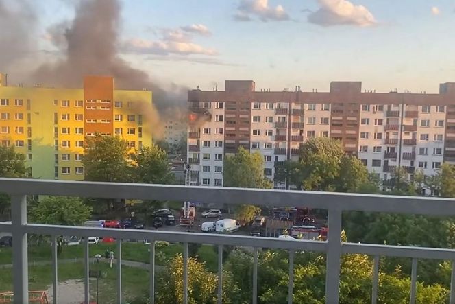 Dramatyczny pożar w Sosnowcu. Jedna osoba poszkodowana