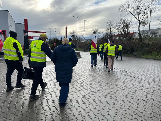 Protest rolników w Kołbaskowie