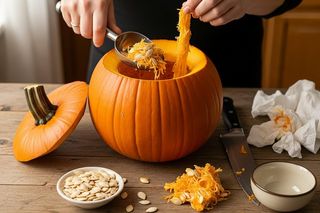 Wycinanie dyni na Halloween krok po kroku. Co zrobić, żeby straszyła, ale nie gniła za szybko? 