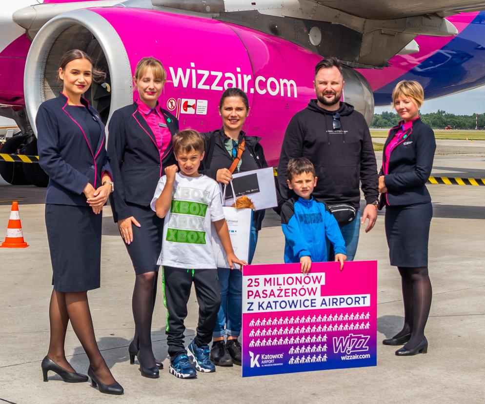 Wizz Air świętuje przewiezienie 25-milionowego pasażera z Katowice Airport