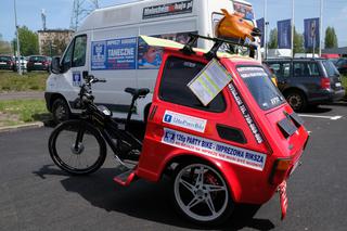 Zrobił z malucha rikszę