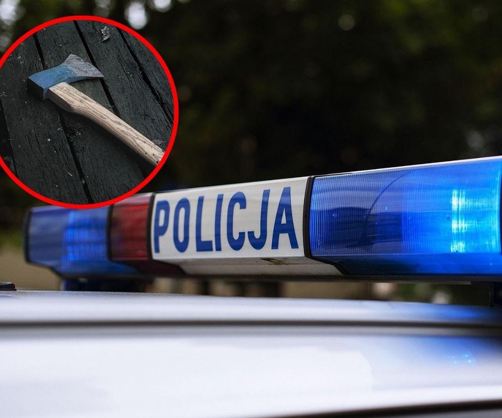 Interwencja TOZ zamieniła się w sceny grozy. Mężczyzna rzucił psem, potem chwycił za siekierę