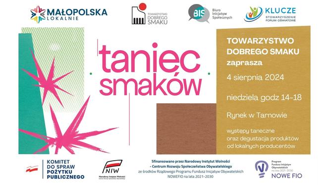 Plakat Festiwalu „Taniec smaków” w Tarnowie