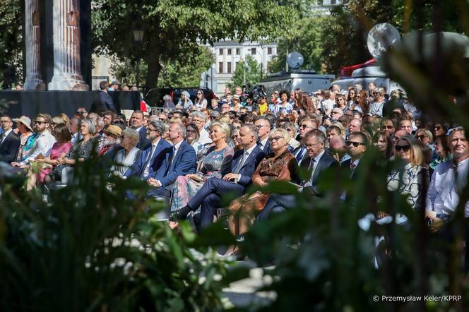 Agata i Andrzej Dudowie podczas Narodowego Czytania