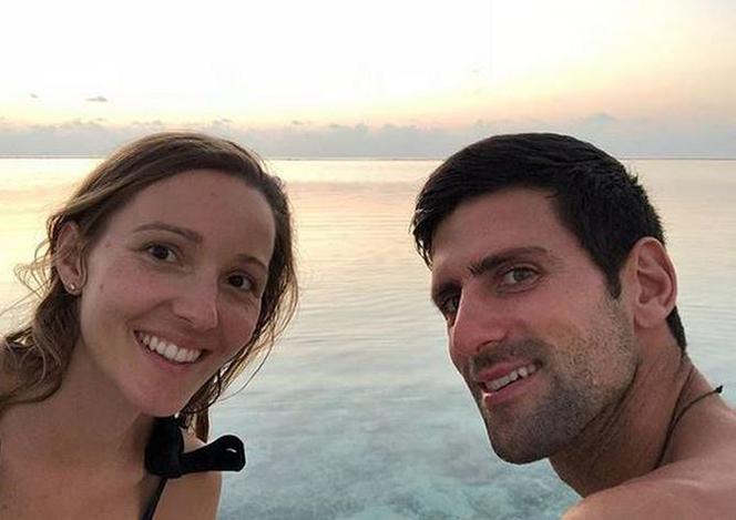 Novak Djoković i jego żona Jelena