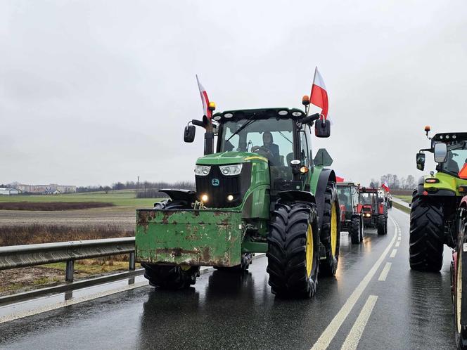 Protest rolników z Podkarpacia w Przeworsku