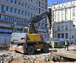 Budowa parkingu podziemnego pod placem Powstańców. Byliśmy pod ziemią 