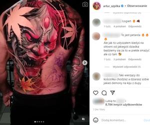Tatuaż Artura Szpilki wywołał burzę