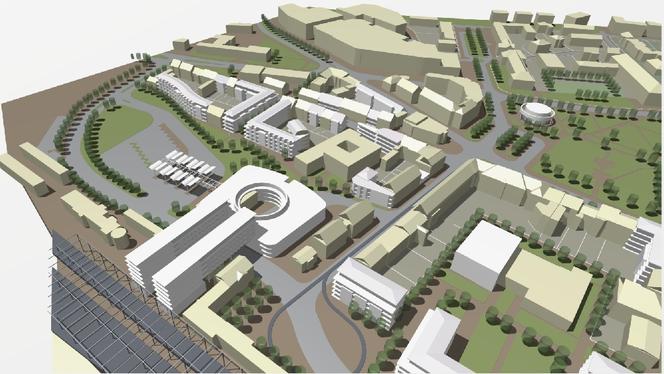 Zwycięska urbanistyczno-architektoniczna koncepcja zagospodarowania i zabudowy centrum Gorzowa Wielkopolskiego (tu m.in.: zintegrowane centrum komunikacyjne, dworzec autobusowy i kolejowy, tramwaj)
