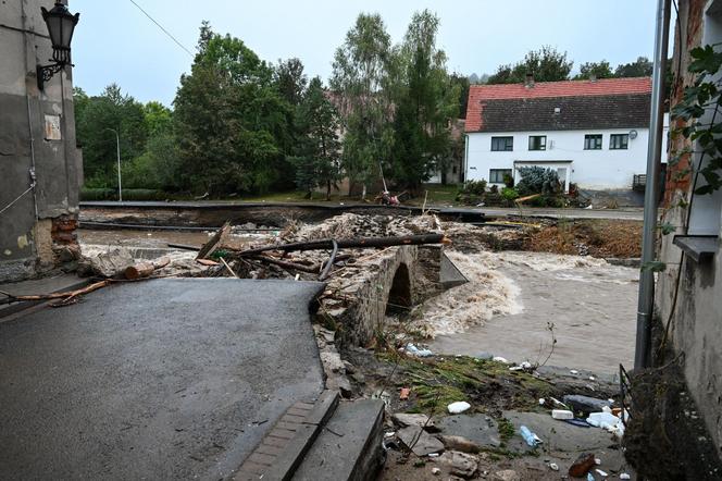 Lądek Zdrój po przejściu fali